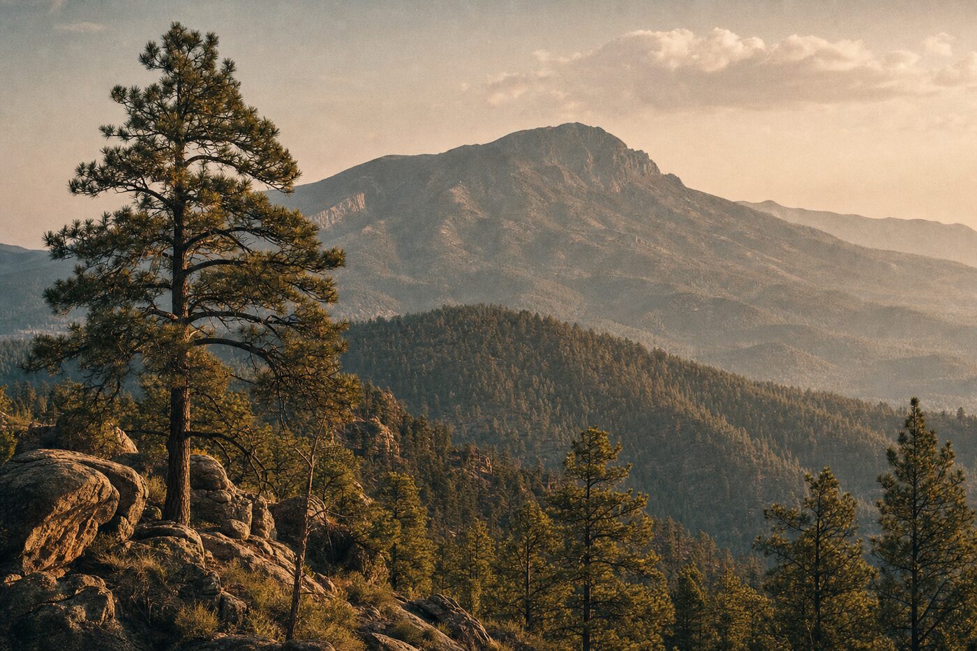 Ponderosa pine forest near Williams