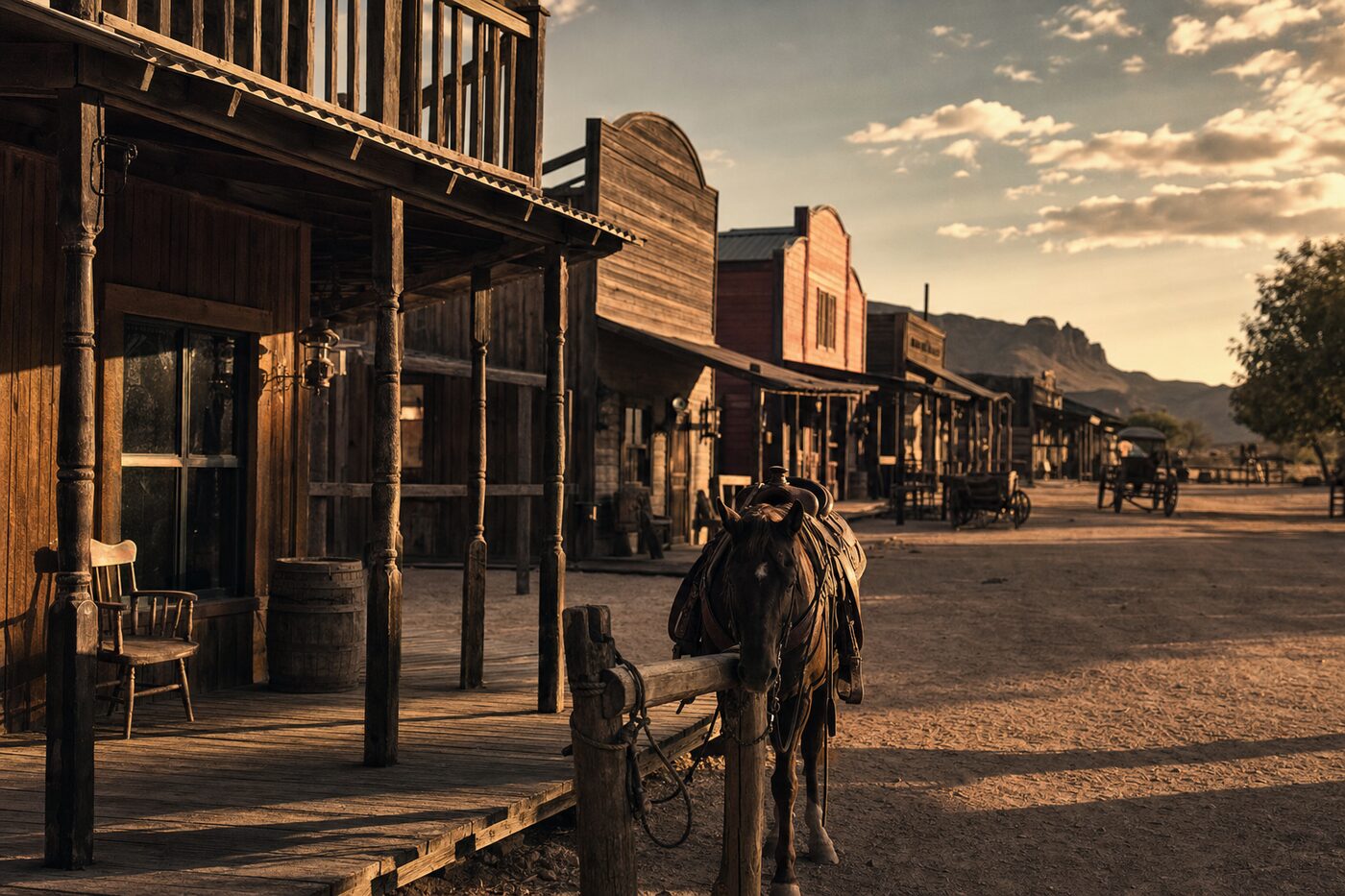 Wild West shootout on Route 66